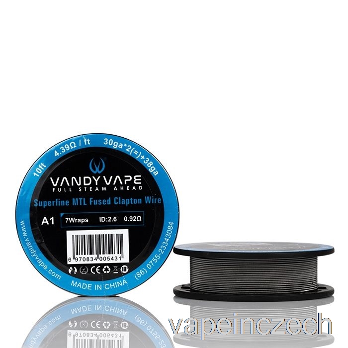 Vandy Vape Superfine Mtl Drátové Cívky - 10 Stop 2,37 Ohmů Ss Tavený Clapton Drát Vape Bez Nikotinu